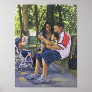 Poster Famille en parc 1999