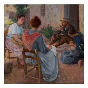 Poster Famille italienne Elin Danielson Gambogi Peinture