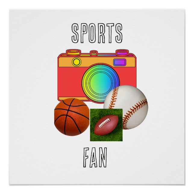 Poster Fan de sport (Devant)