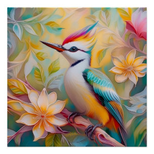 Poster Fantaisie de Pic arc-en-ciel juvénile