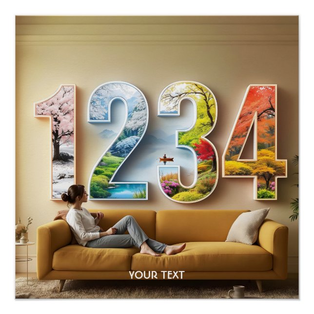 Poster Fantasy Cute Season Four Numbers (Devant)