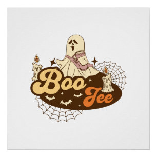 Poster Fantôme Boo-Jee Halloween drôle
