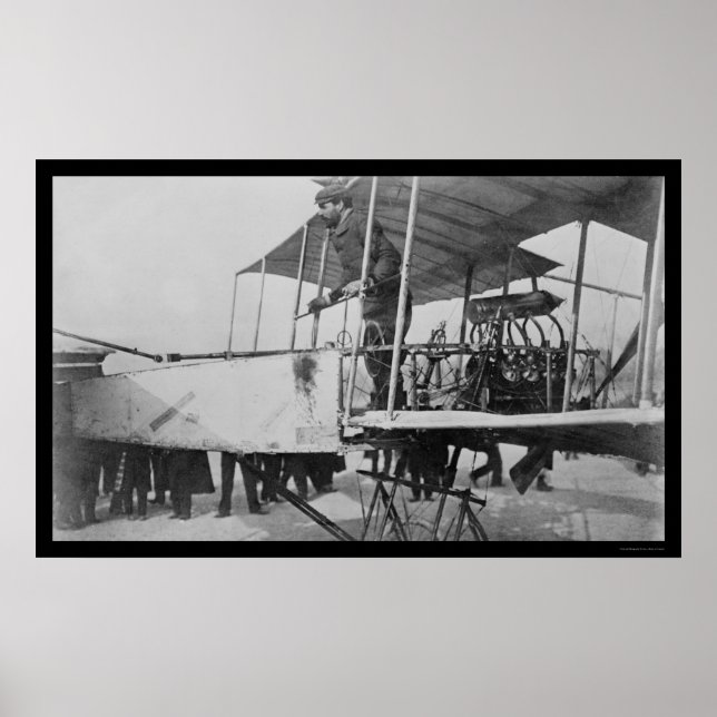 Poster Farman remporte le prix Deutsch-Archdeacon 1908 (Devant)