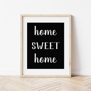 Poster Farmhouse moderne Accueil Sweet Home Imprimer