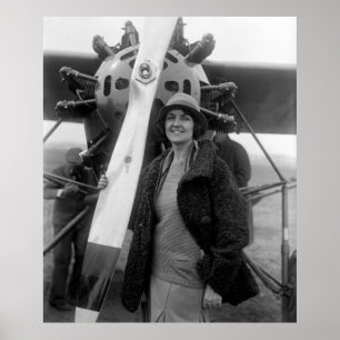 Poster Fashion Meets Aviation, années 1920