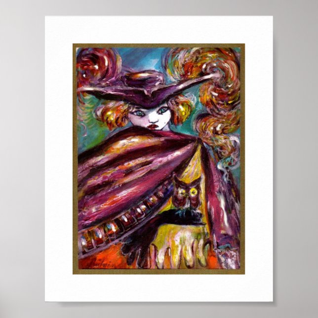 Poster FAUST / Masque mystérieux avec Tricorne et Chouett (Devant)