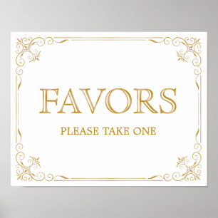Poster Favoriser le signe Mariage Calligraphie moderne