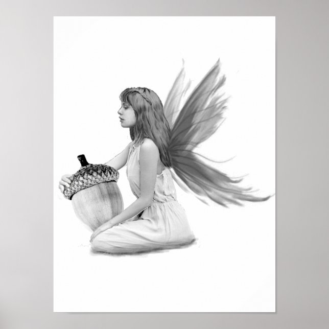 Poster Fée de chêne avec maïs (Devant)