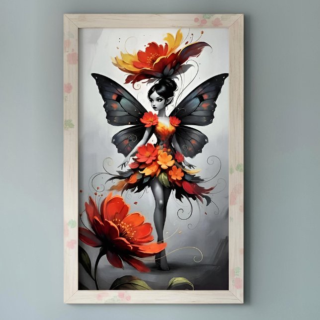 Poster Fée de Fleur Fantaisiste (Créateur téléchargé)