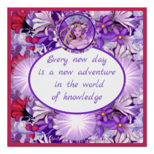 Poster Fée solaire violette