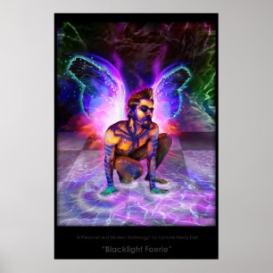 Poster "Féerie Blacklight" - par Corinne Alexis Hall