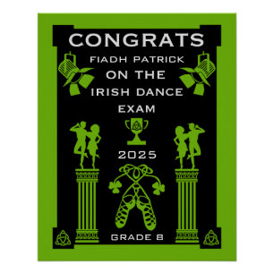 Poster Félicitations à Irish Dancing