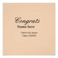 Félicitations diplômé nom université promotion 20X