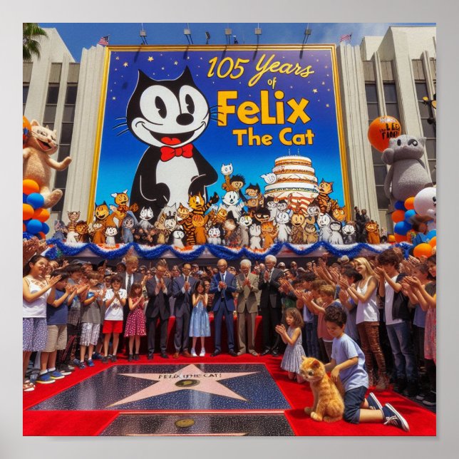Poster Felix The Cat 105 Anos (Devant)