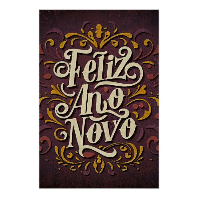 Poster Feliz Ano Novo (Devant)