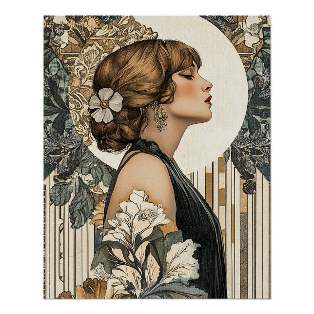 Poster Femme Art Nouveau (Devant)