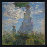 Poster Femme avec parasol - Madame Monet et son fils<br><div class="desc">Femme avec parasol - Madame Monet et son fils - Claude Monet</div>