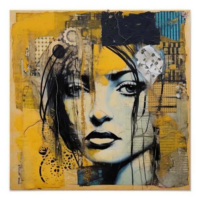 Poster Femme Belle Art Multimédia  (Devant)