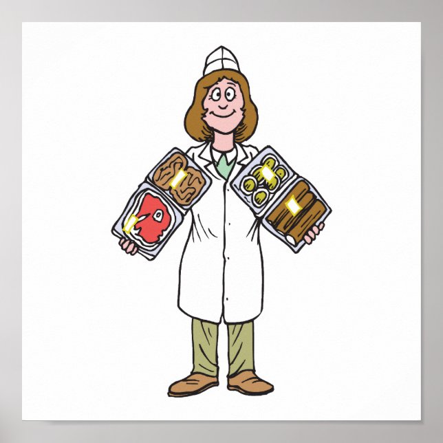 Poster femme boucher (Devant)