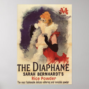 Poster Femme de Diaphane de La saupoudrant l'affiche de