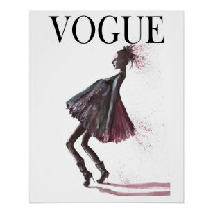 Poster Femme de mode Vogue
