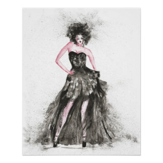 Poster Femme de mode Vogue