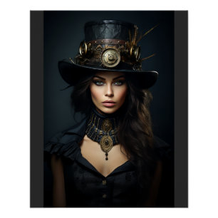 Poster Femme de Steampunk