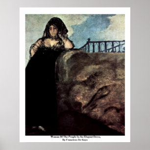Poster Femme des personnes dans une robe élégante