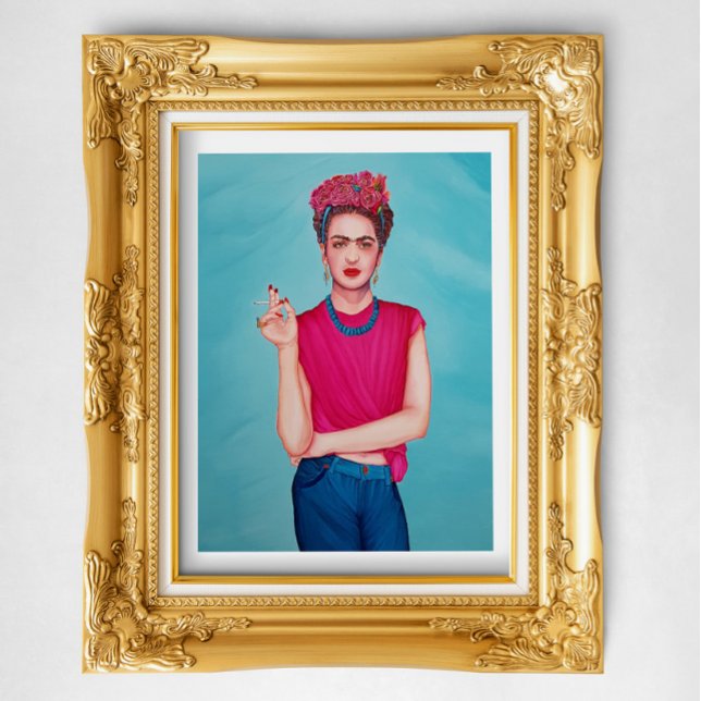 Poster Femme en jeans bleu  (Créateur téléchargé)