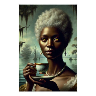 Poster Femme NOLA : Thé Bayou