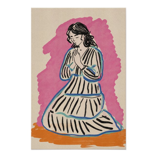 Poster Femme priante (Devant)