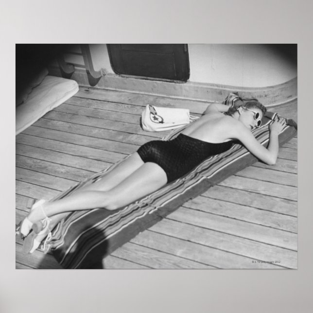 Poster Femme Sun Tanning (Devant)