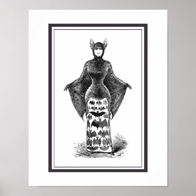 Poster femme victorienne vintage (Devant)