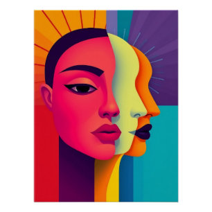 Poster Femmes abstraites