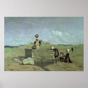 Poster Femmes bretonnes chez le Batz proche bon, c.1842