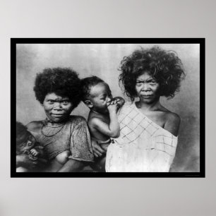Poster Femmes Negrito Philippines 1898
