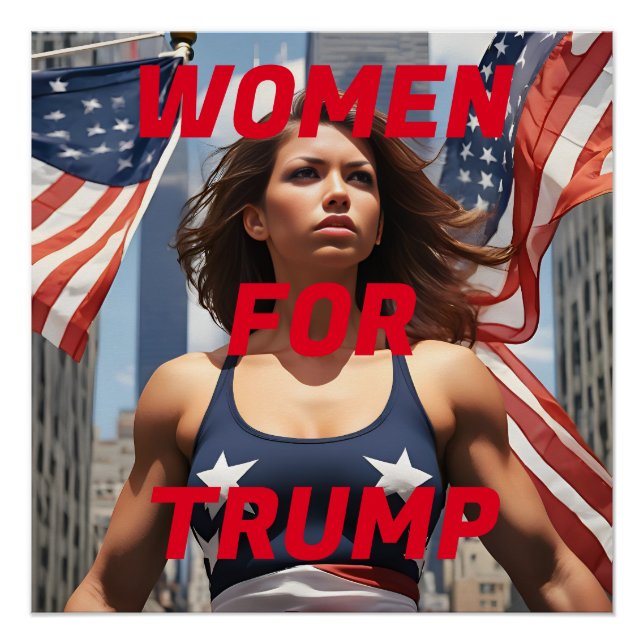 POSTER FEMMES POUR TRUMP (Devant)