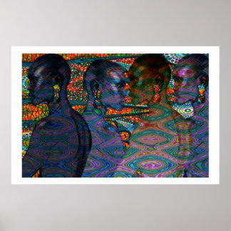 Poster Femmes tribales d'Afrique