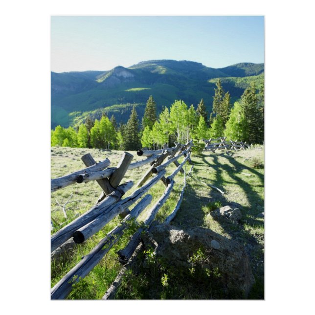 Poster Fenceline en bois (Devant)