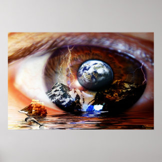 Poster fenêtre du rêveur