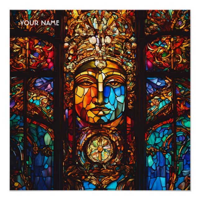 Poster Fenêtre en verre doux Imaginaire (Devant)