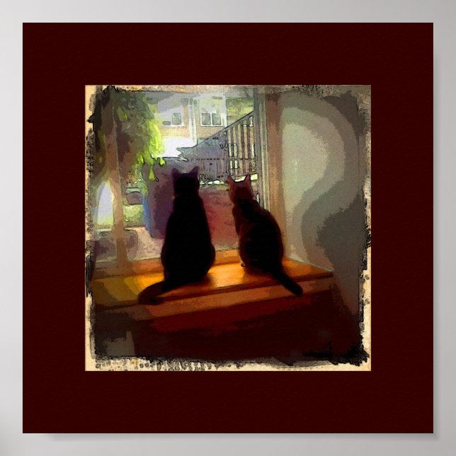 Poster Fenêtre Kitties CB (Devant)