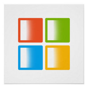 Poster Fenêtre Microsoft Art