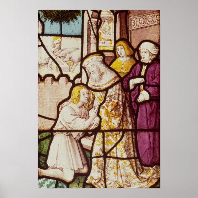 Poster Fenêtre représentant le retour du prodigue (Devant)