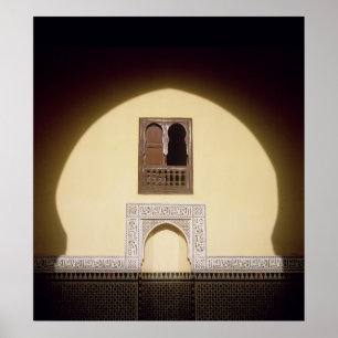 Poster Fenêtre typiquement marocaine