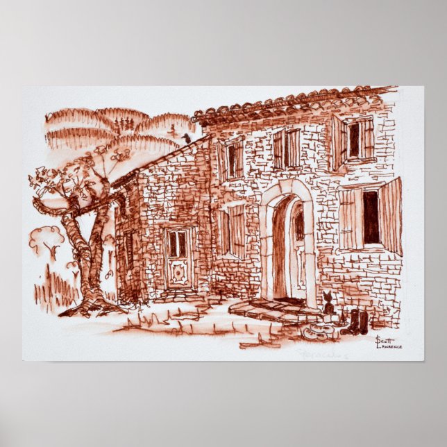 Poster Ferme près de Grasse | Provence, France (Devant)