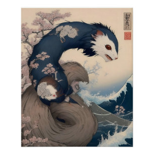 Poster Ferret - Japan