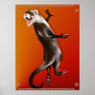Poster Ferret suspendu
