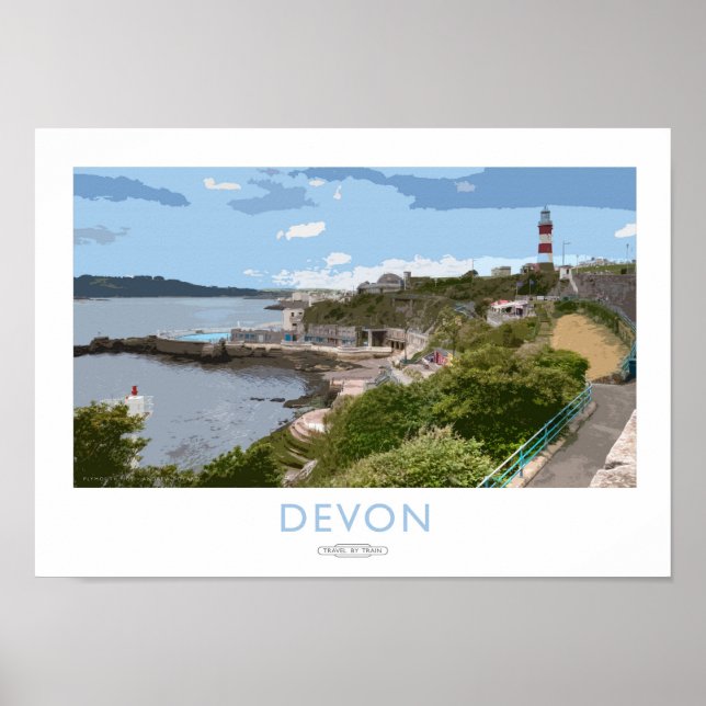 Poster ferroviaire Devon (Devant)