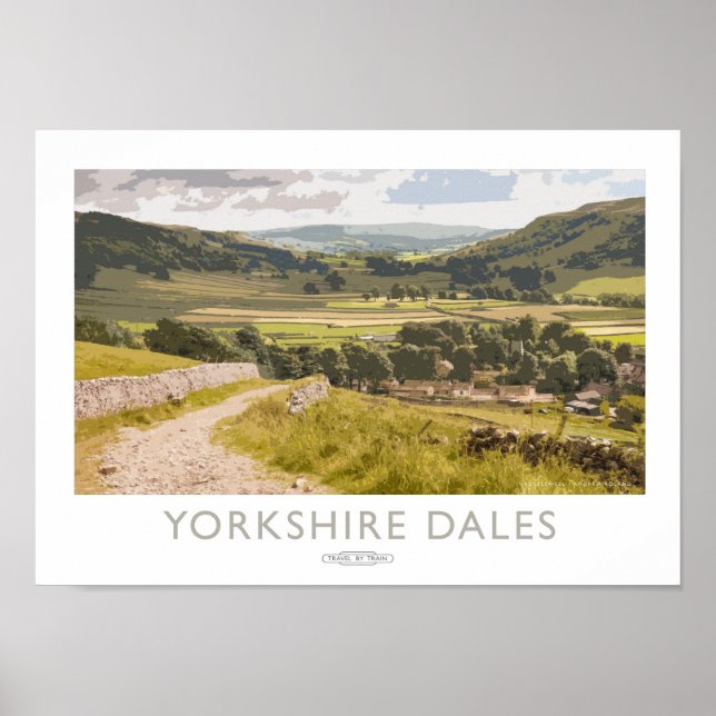 Poster ferroviaire Yorkshire Dales (Devant)